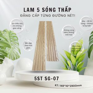 Tấm Ốp Lam 5 Sóng SGS Màng film cao cấp 5ST – SG07
