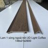 Tấm Ốp Ngoài Trời Cao Cấp Lam NT 1 Sóng Light Coffe