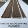 Sàn Nhựa Ngoài Trời Cao Cấp Light Coffe Vân 3D