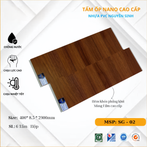 Tấm ốp tường PVC SGS, Màng Film Nano Cao Cấp SG02