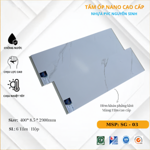 Tấm ốp tường PVC SGS, Màng Film Nano Cao Cấp SG03