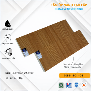 Tấm ốp tường PVC SGS, Màng Film Nano Cao Cấp SG04