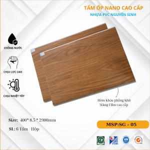 Tấm ốp tường PVC SGS, Màng Film Nano Cao Cấp SG05