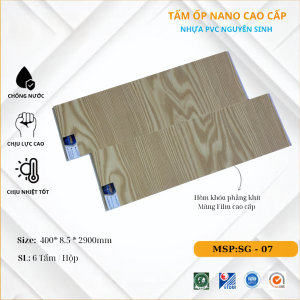 Tấm ốp tường PVC SGS, Màng Film Nano Cao Cấp SG07