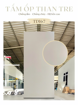 TD167 - Tấm ốp than tre đơn sắc