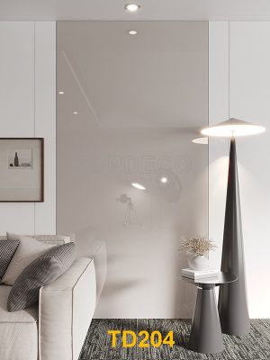 TD204 - Tấm ốp than tre đơn sắc bóng