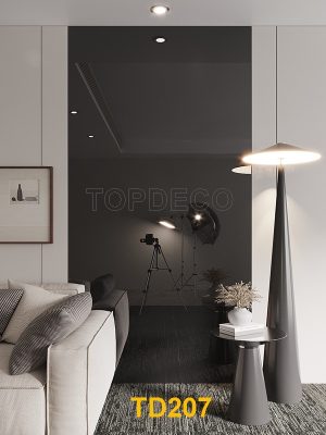TD207 - Tấm ốp than tre đơn sắc bóng