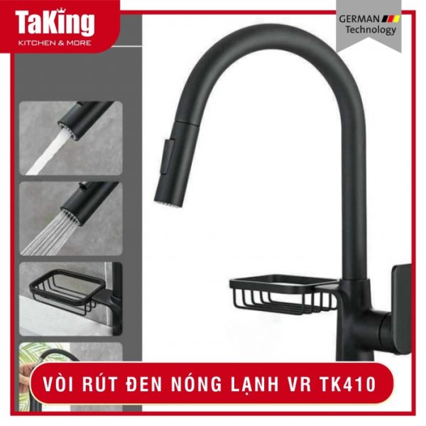 VÒI RÚT ĐEN NÓNG LẠNH VR-TK410 TAKING