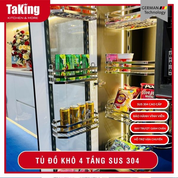 TỦ ĐỒ KHÔ 4 TẦNG TK4H-450 TAKING
