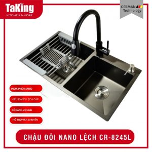 CHẬU ĐÔI NANO LỆCH CR 8245L NANO TAKING