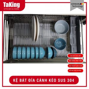 KỆ BÁT ĐĨA NAN DẸT CÁNH KÉO GB800TK TAKING