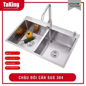 CHẬU ĐÔI CRD 8245 INOX 304 TAKING