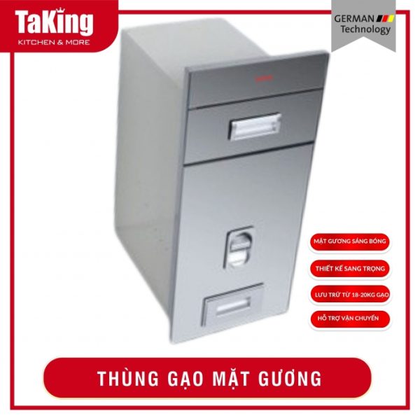 THÙNG ĐỰNG GẠO MẶT GƯƠNG TKR20 SLIVER TAKING