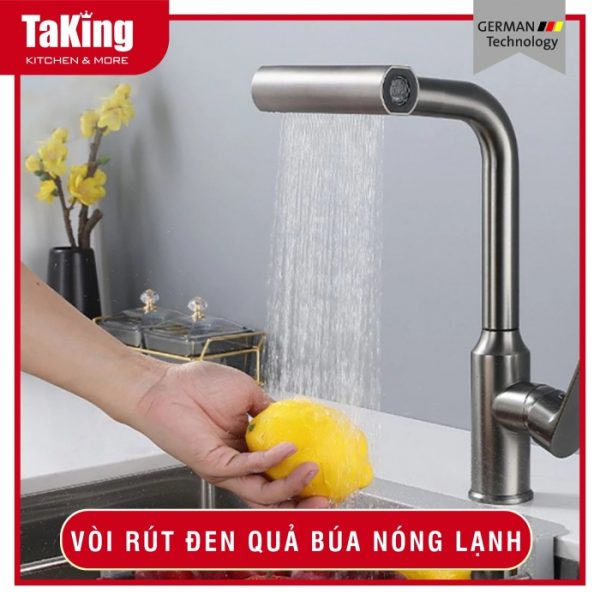 VÒI RÚT ĐEN QUẢ BÚA NÓNG LẠNH VR TK406 TAKING